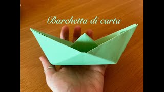 Barchetta di cartaOrigami per bambini [upl. by Annoiek860]