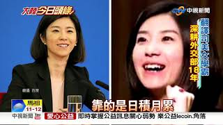 傳神口譯文言文 美女外交官張璐quot譯quot戰成名│中視新聞 20190112 [upl. by Adaynek]