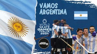 HOCKEY SOBRE PATINES  MUNDIAL SENIOR EN VIVO  MASCULINO  NOVARA 2024 ARGENTINA VS ANGOLA [upl. by Grove]