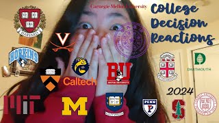 COLLEGE DECISION REACTIONS 2024 [upl. by Nnyroc193]