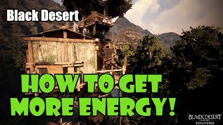 Black Desert How to Get More Energy  Guide  Walkthrough [upl. by Ecnav425]