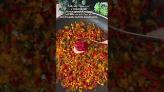 VIRAL Creamy Fajita Chicken One PotRice  Quick Easy amp Flavorful easymeals shorts easyrecipe [upl. by Etam]