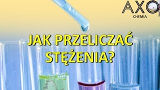 Stężenie molowe Przeliczanie stężeń [upl. by Yuri]