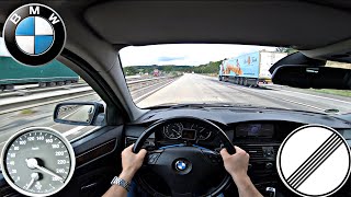 BMW 530D E60 TOP SPEED on German Autobahn 235 HP No Limit [upl. by Horatio]