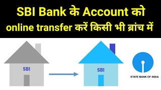 How to transfer SBI Bank account from one branch to another online process in hindi [upl. by Janice]