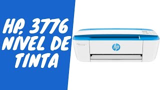 Como consultar o nível de tinta da HP 3776 pelo painel da impressora [upl. by Ilegna]