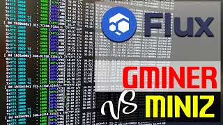 FLUX Coin GMINER VS MINIZ [upl. by Hermia]