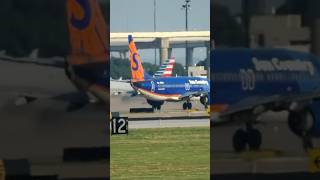 Sun Country Airlines B737 SCX8272 Takeoff DFW Airport [upl. by Orteip]