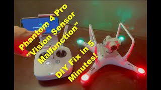 DIY Fix for DJI Phantom Vision Sensor Error  IMU Calibration Process [upl. by Justine634]