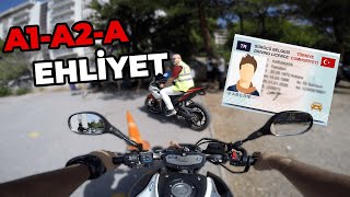 MOTOSİKLET EHLİYET DİREKSİYON SINAVI [upl. by Iahs]