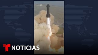 SpaceX investiga por qué explotó su inmenso cohete Starship  Noticias Telemundo [upl. by Myke]