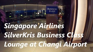 Singapore Airlines SilverKris Business Class Lounge at Changi Airport Terminal 3 short tour SQ SIA [upl. by Burgess]