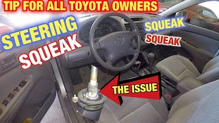 When turning steering wheel it makes squeaking noise Heres a fix [upl. by Eirallam981]