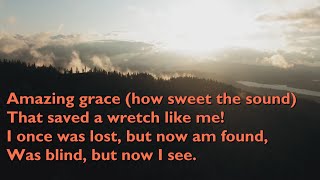 Amazing Grace Tune New Britain  6vv with lyrics for congregations [upl. by Goody757]