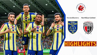 KERALA BLASTERS VS NORTHEAST UNITED MATCH HIGHLIGHTS  ISL [upl. by Esiuolyram]