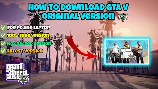 How to download GTA V free in PC or laptop  GTA 5 original version  GTA V 100 free  GTA V 2024 [upl. by Yarled]