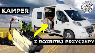 Kamper z ROZBITEJ PRZYCZEPY kempingowej  VAN TOUR [upl. by Jewel]