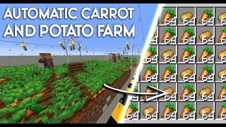 Minecraft Tutorial How to Grow CarrotsPotatoes [upl. by Annauqaj]