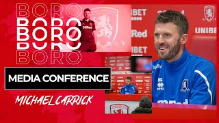 FULL First Media Conference  Michael Carrick [upl. by Eirelam]