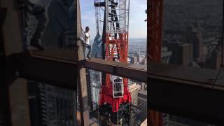 Ironworkers 55th floor Comcast Phila pa [upl. by Noma792]