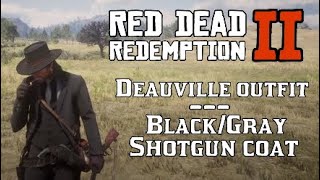 Deauville Outfit BlackGray Shotgun Coat Red Dead Redemption 2 Custom Fashion Van Cleef Grey [upl. by Nytsyrk]