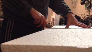 How to Cut Foam by Scoring it with a Box Cutter [upl. by Nywde]