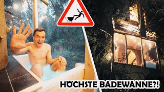 Wir bauen ein SCHWEBENDES BADEZIMMER an das BAUMHAUS [upl. by Grobe]