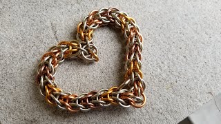 DIY Chainmaille Heart [upl. by Ulund]