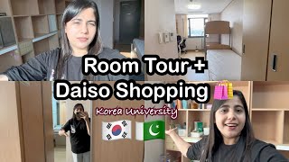 🇰🇷🇵🇰My Korean University Dorm Tour  Daiso Shopping🛍️ [upl. by Tnemelc43]