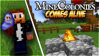 MineColonies COMES ALIVE Modded Minecraft [upl. by Yehs]