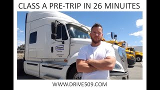 HOW TO PASS A Class A Pre trip inspection in 26 min Done by State CDL Examiner wwwdrive509com [upl. by Welby]