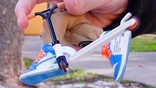 Finger Scooter  Pro Fingerscooter Tricks 2020  Nike Mini Sneakers  Best Viral Videos [upl. by Hukill160]