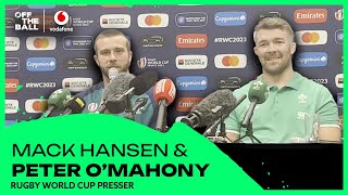 Mack Hansen amp Peter OMahony  Ireland vs Tonga presser [upl. by Nnylav]