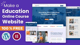 Best Education Website in Wordpress 2024 [upl. by Mossolb720]