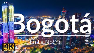 Bogotá En La Noche  Bogota Colombia Drone 4K  Torre Colpatria [upl. by Drofnas23]