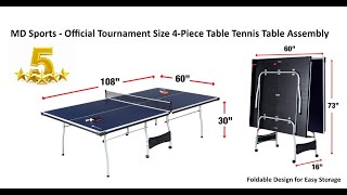 MD Sports Table Tennis Set Assembly [upl. by Sakmar301]