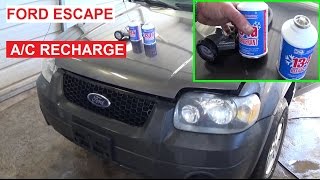 How to Recharge the AC System on a Ford Escape Mercury Mariner AC 20012007 [upl. by Danby]