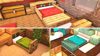 11 Minecraft Bedroom Design Ideas to Build for Your House Tutorial [upl. by Yhtomiht]