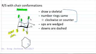 Chiral R and S with Chair Conformers [upl. by Wolfe]