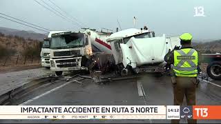 Impactante accidente registra en vivo matinal quotBienvenidosquot en Ruta 5 Norte [upl. by Saylor]