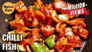 CHILLI FISH  CHILLI FISH RECIPE  RESTAURANT STYLE CHILLI FISH [upl. by Syned]