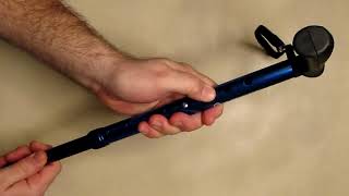 BEST FOLDING CANE HurryCane Freedom Edition with T Handle Trailblazer Blue REVIEW [upl. by Esertak]