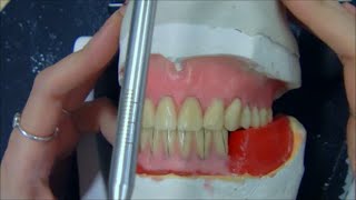 Prótese Total para Iniciantes Parte 3  Montagem de Dentes Anteriores inferiores [upl. by Zetana]