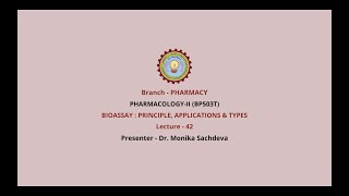 PharmacologyII  Bioassay Principle Applications amp Types AKTU Digital Education [upl. by Ecarret]