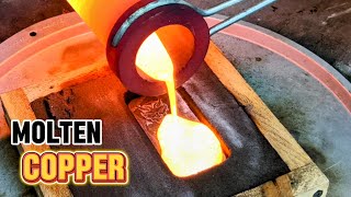 Copper  Pouring Molten Copper  Into Molds [upl. by Desai]