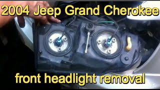 19992004 Jeep Grand Cherokee headlamp bulb or assembly replacement [upl. by Eulalie]