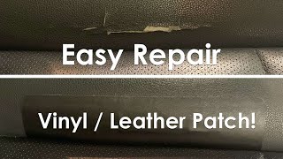 Vinyl  Leather Seat Adhesive Patch [upl. by Yatnahs]