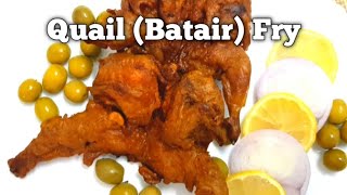 Batair recipetasty Quail recipe Batair Masala fry [upl. by Yrrep479]