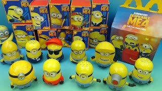 2024 DESPICABLE ME 4 set of 10 McDONALDS HAPPY MEAL MOVIE COLLECTIBLES VIDEO REVIEW [upl. by Jedd]