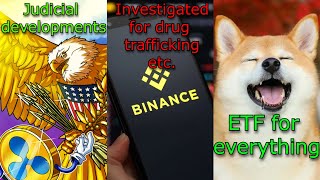 CRYPTONEWSRipple lose the SEC completely Binance investigated for money laundering ETFs [upl. by Eartnoed]